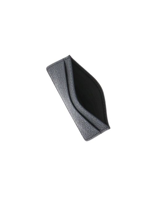 Maison Margiela Black Italian Leather Wallet With Viscose Lining