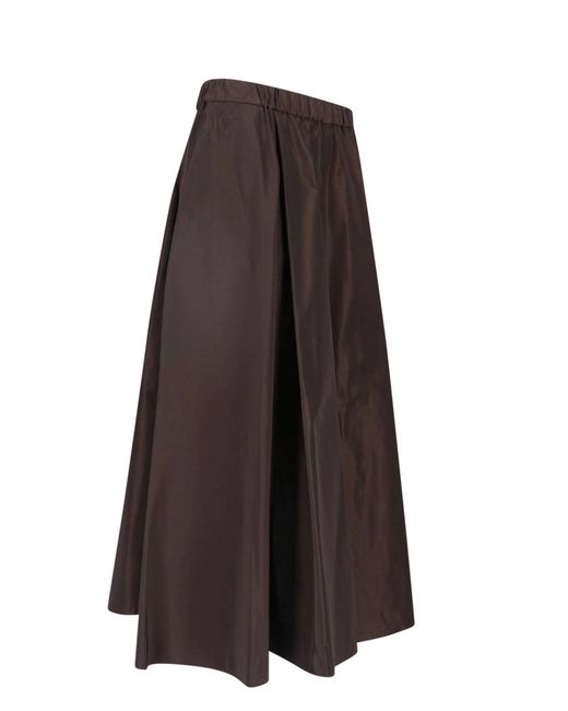 Aspesi Brown 100% Polyester Skirt For