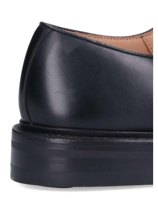 Tricker's Black "Woodstock" Derby Shoes for men