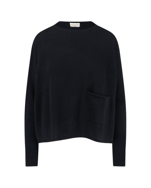 Ma'ry'ya Blue Virgin Wool And Cashmere Sweater