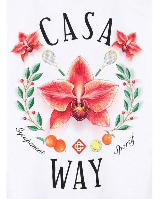 Casablanca White T-Shirts And Polos Organic Cotton for men