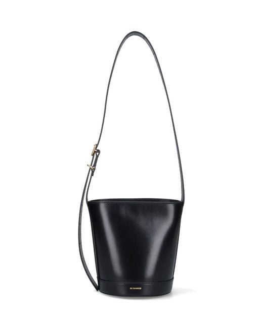 Jil Sander White Cannolo Bucket Bag
