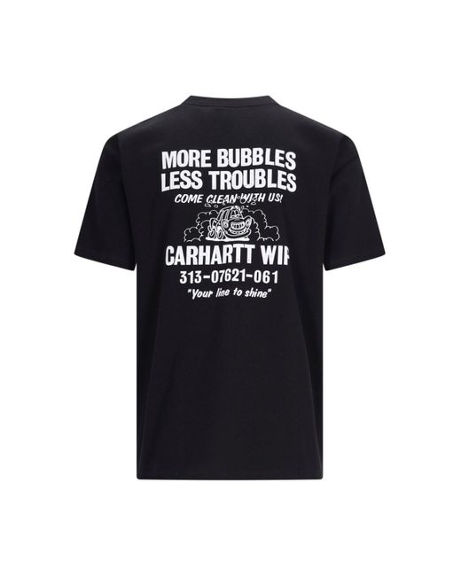 Carhartt Black 'less Troubles' T-shirt