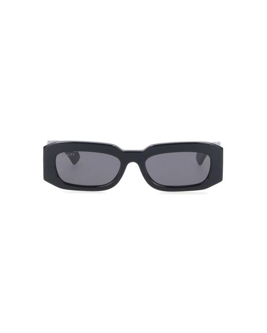 Gucci Black Rectangular Sunglasses for men