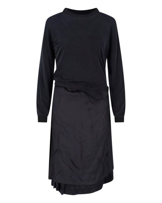 Maison Margiela Black Dresses Cupro