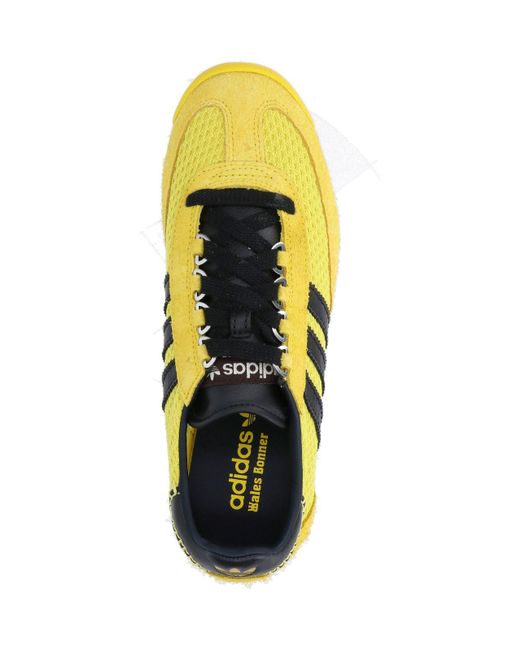 Adidas Yellow 'sl76' Sneakers for men