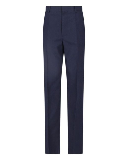 Bottega Veneta Blue Tailored Wool Trousers