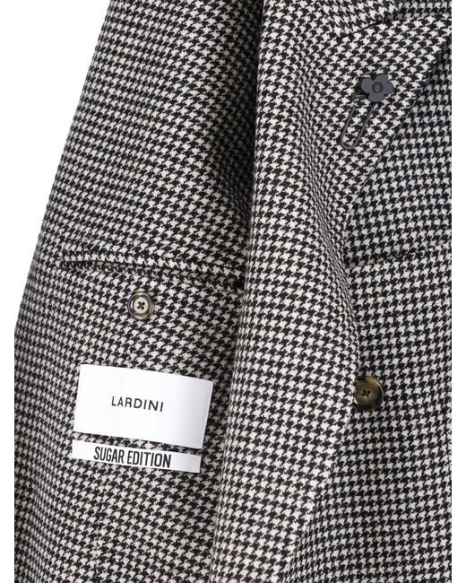 Lardini Gray Double-Breasted Blazer for men