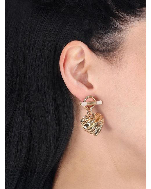 Orecchini "Heart" di Chloé in White