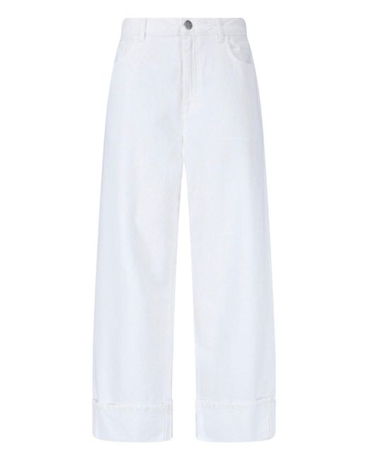 Rohe White Straight Jeans