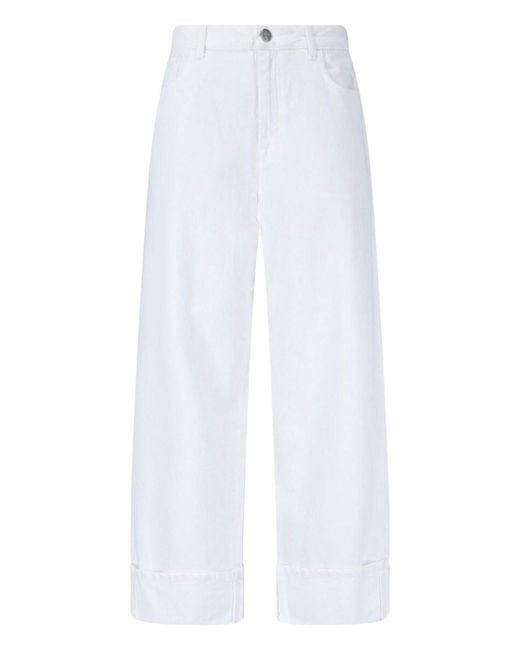 Rohe White Straight Jeans