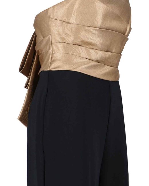 Ralph Lauren Blue Jumpsuit Dress With Bow