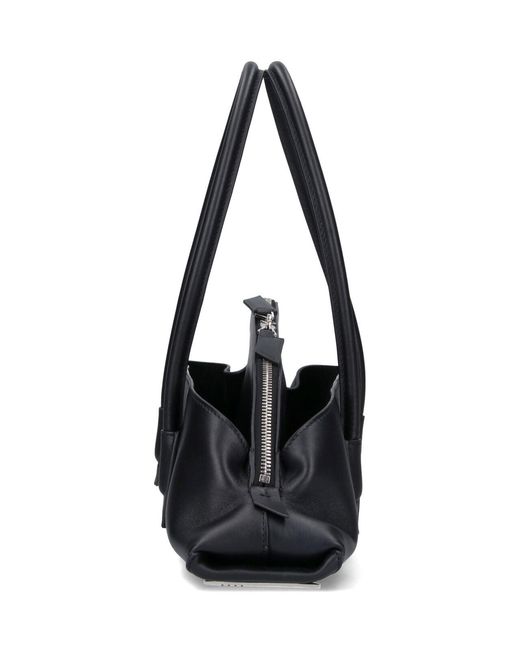 The Attico Black La Passeggiata Small Shoulder Bag