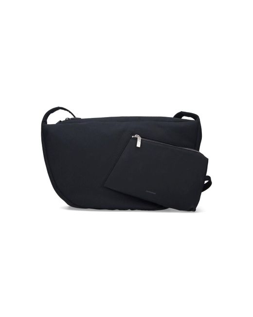 Adererror Black Large Logo Crossbody Bag for men