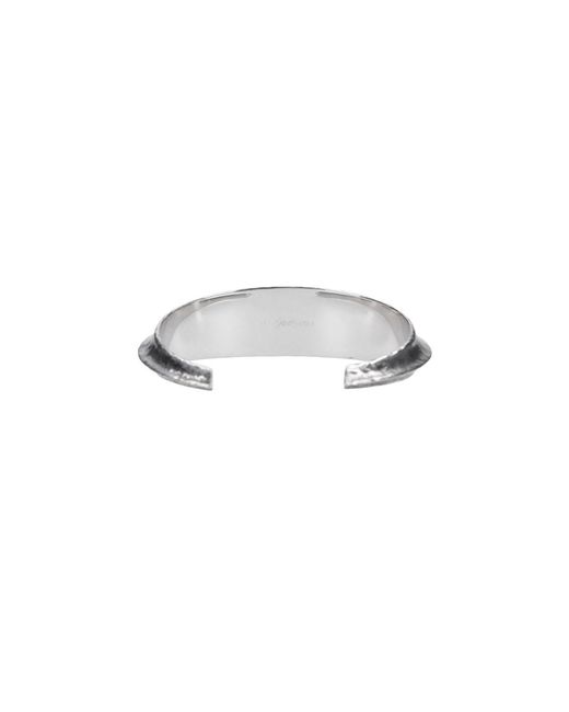 Saint Laurent White 'Arty' Bracelet for men