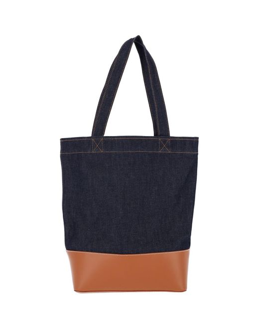 A.P.C. Blue Tote Bag “Alex”
