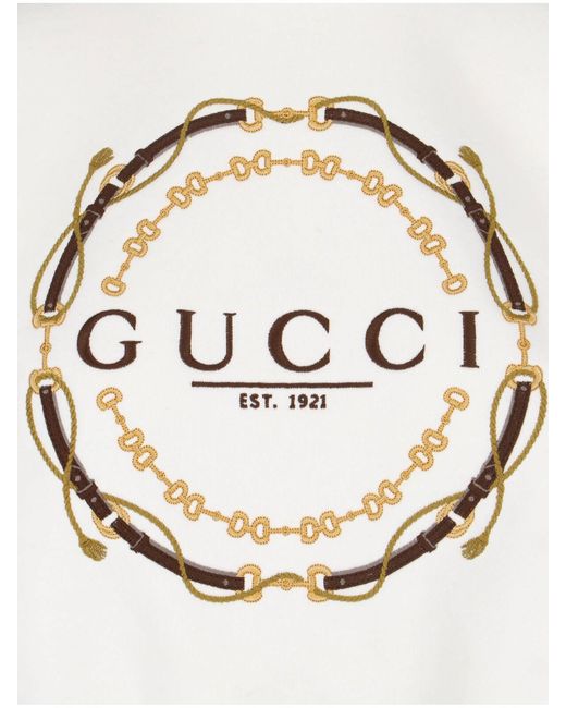 Gucci White Logo Sweatshirt
