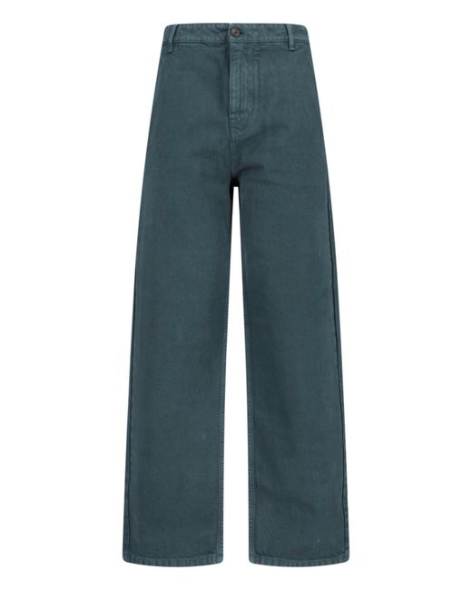 Miu Miu Blue Gabardine Pants