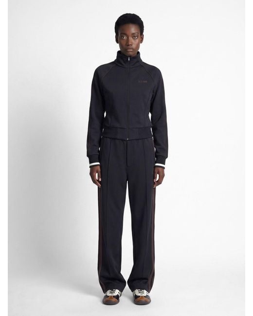 Y-3 Blue X Wales Bonner Zip Hoodie "Track"