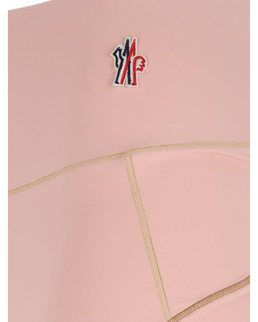 Moncler Pink Logo Track Pants