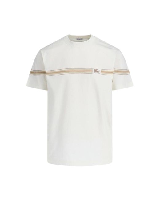 T-Shirt "Ekd" di Burberry in White da Uomo