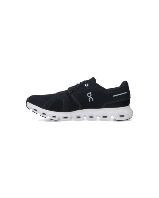 On Shoes Black "Cloud 6" Sneakers for men