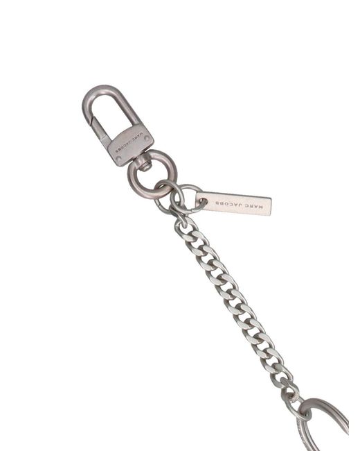 Marc Jacobs White 'Marc Bag' Keyring Charm