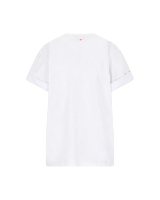 T-Shirt "Do As I Say, Not As I Do" di Victoria Beckham in White