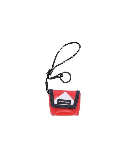 Freitag Red Mini Keychain “Messenger”