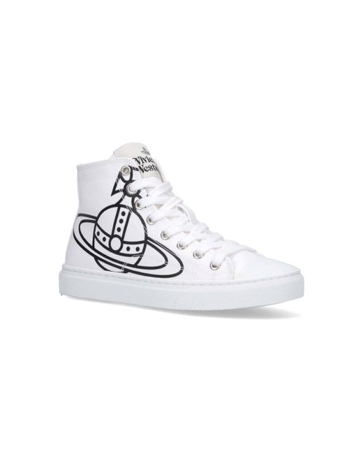 Sneakers High "Orb" di Vivienne Westwood in White