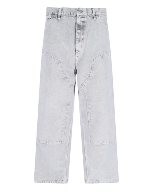 Carhartt Gray 'Double Knee' Carpenter Pants for men