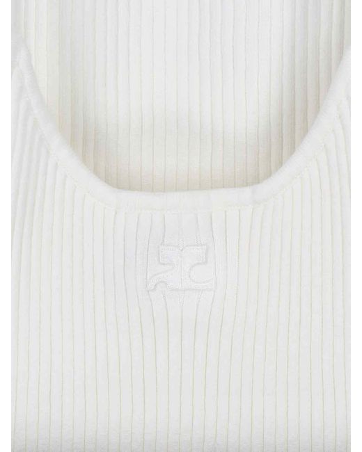 Courreges White Tank Top