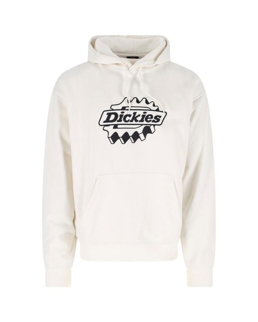 Dickies White Hoodie "Forth Shaw" for men