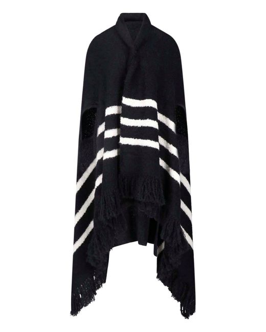 Pampa The Brand Blue Alpaca Wool Cape
