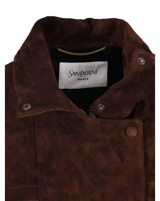 Saint Laurent Brown Suede Jacket