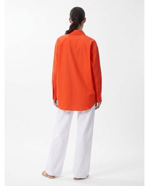 Matteau White Relaxed Wide-Leg Elastic Trousers