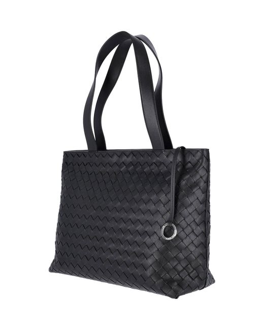 Bottega Veneta Black Small Tote Bag “Intrecciato” for men