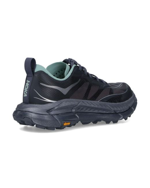 Hoka One One Blue Sneakers Upper: Textile