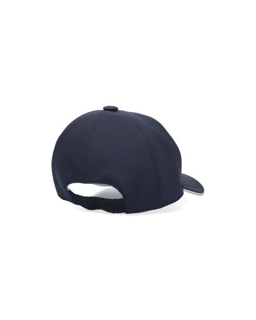 Cappello Baseball Logo di Loro Piana in Blue da Uomo