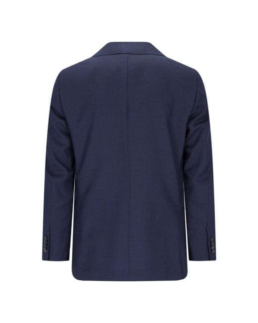 Caruso Blue Single-breasted Suit for men