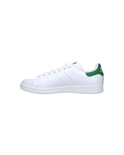 Adidas White Low-Top Leather Sneaker for men