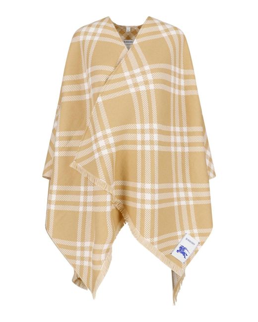 Burberry Natural Reversible Cape "Check"