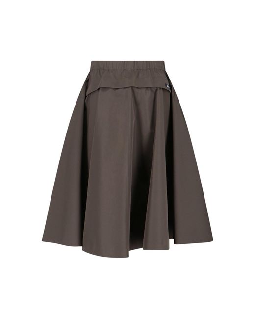 Prada Brown Technical Canvas Skirt