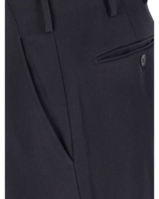 Prada Blue Tailored Wool Trousers for men
