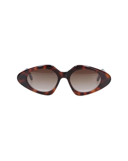 Loewe Brown 'Triangle Slim' Sunglasses