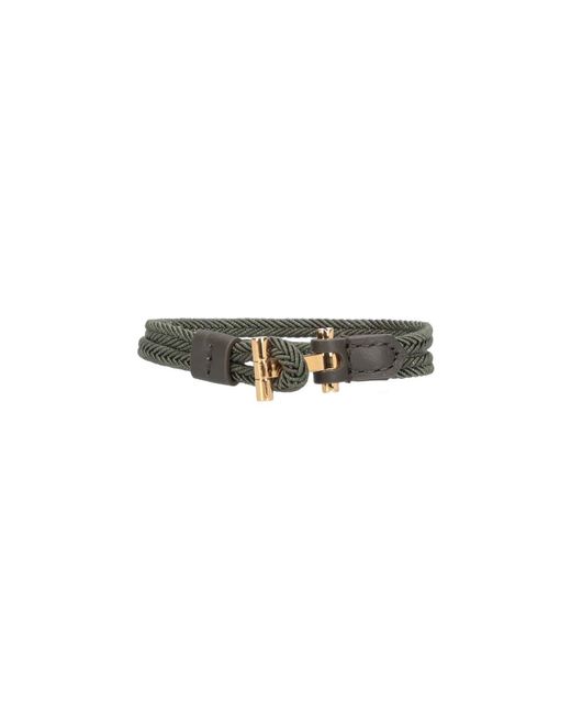 Tom Ford White Rope Bracelet With Metal Clasp for men