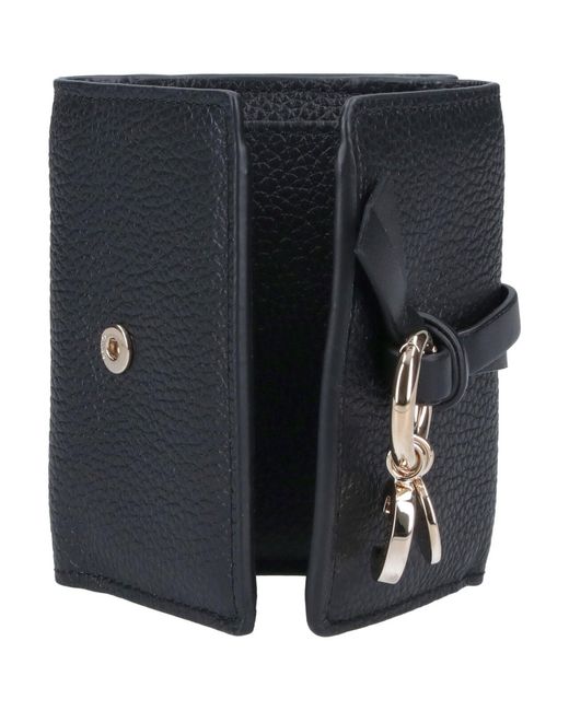 Chloé Black Style Mini Calf Leather Flap Wallet For