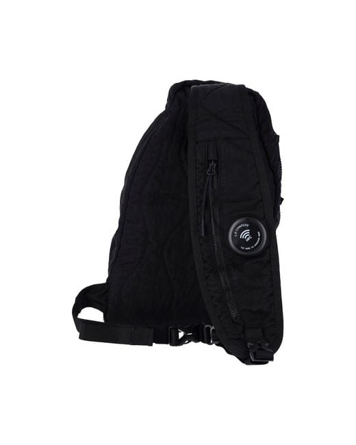 C P Company Blue Shoulder Bag for men