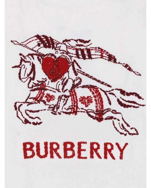 Burberry White 100% Cotton T-Shirt for men