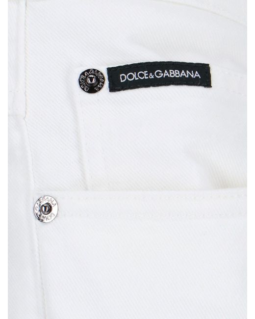 Jeans Stretch di Dolce & Gabbana in White da Uomo